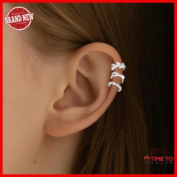Sterling Silver Tree of Life Ear Cuffs for Non Pierced Ears